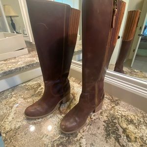Clarks Brown knee boots